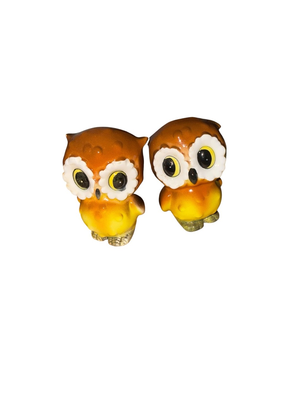 Vintage kitschy owl salt and pepper shakers